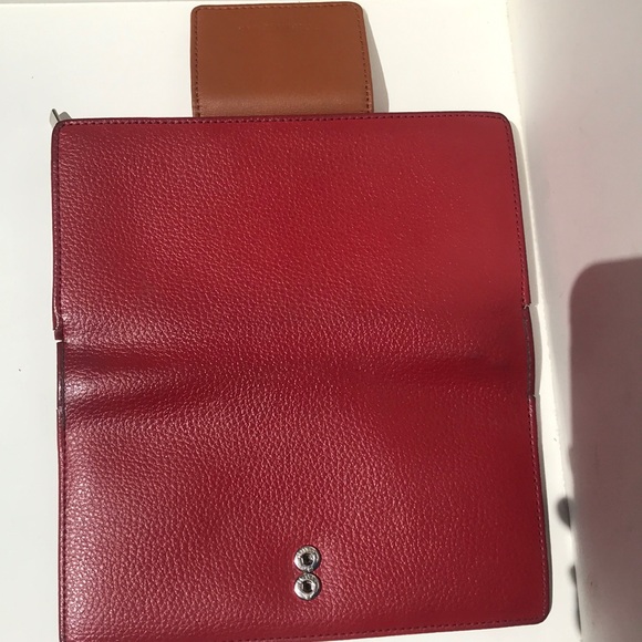Tolblanc Paris Red and Brown Leather Wallet - Picture 5 of 6
